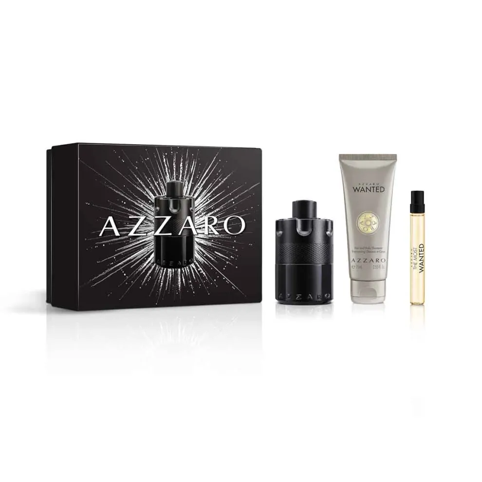 Azzaro - Cadeauset Azzaro The Most Wanted - Eau de Parfum Intense - Shower Gel + Travel Size Spray