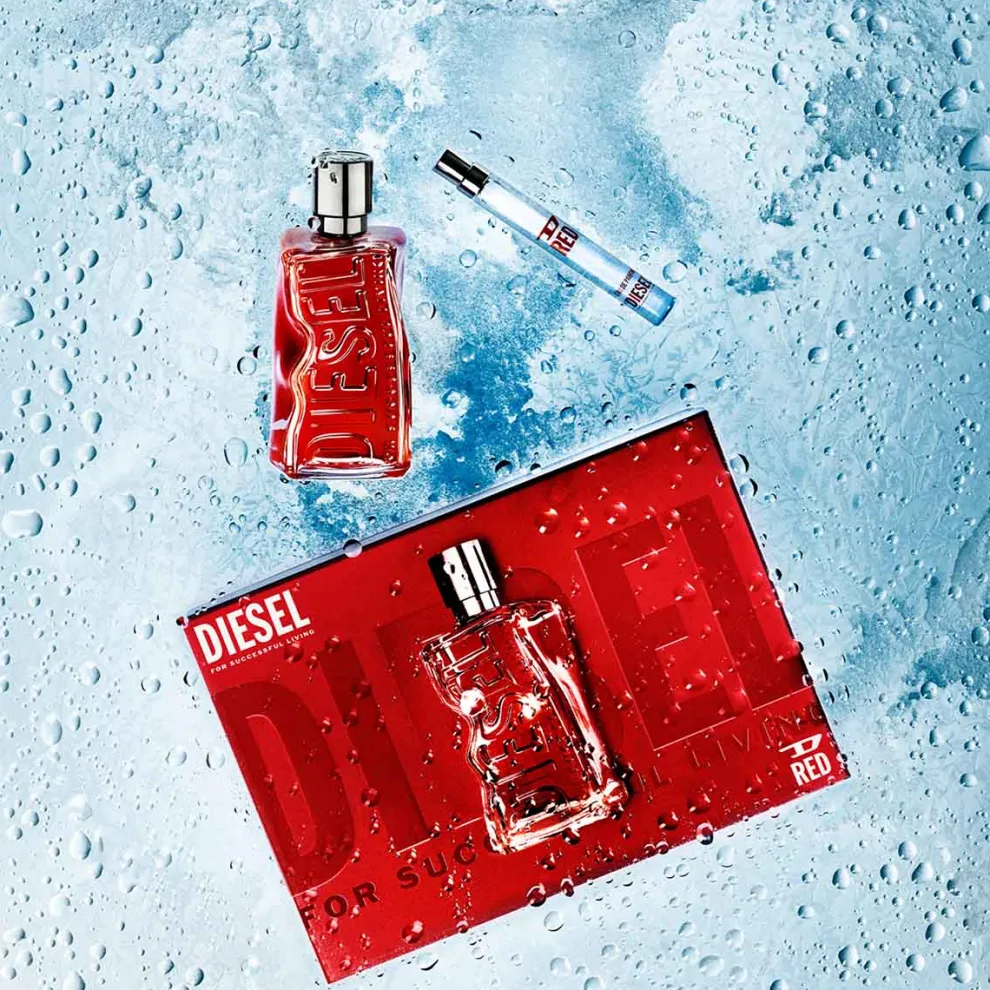 Diesel - D RED - Cadeauset Eau de Parfum 50ml + Mini Spray 10ml