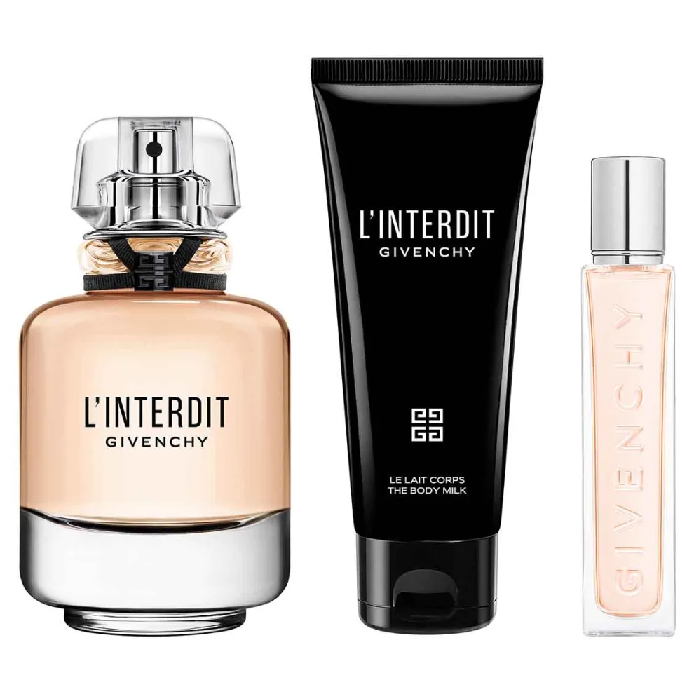 Givenchy - Cadeauset L'Interdit Givenchy - Eau de Parfum + Body Lotion + Mini Spray