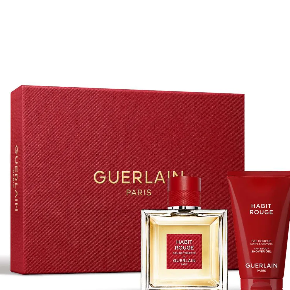 Guerlain - Geurset Habit Rouge - Eau de Toilette 100ml + Shower Gel