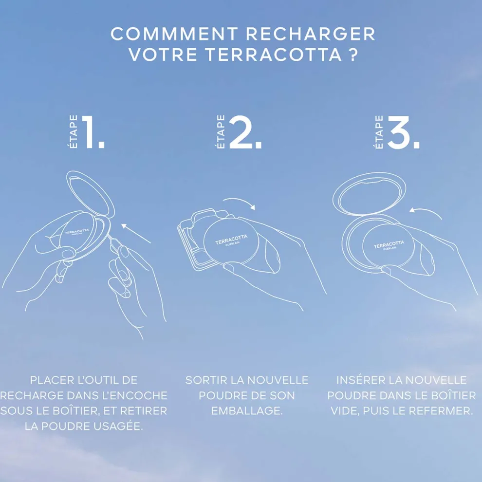 Guerlain - Terracotta Flower Blossom - Natural Good Glow Powder Limited Edition - 96% ingredients natural origin