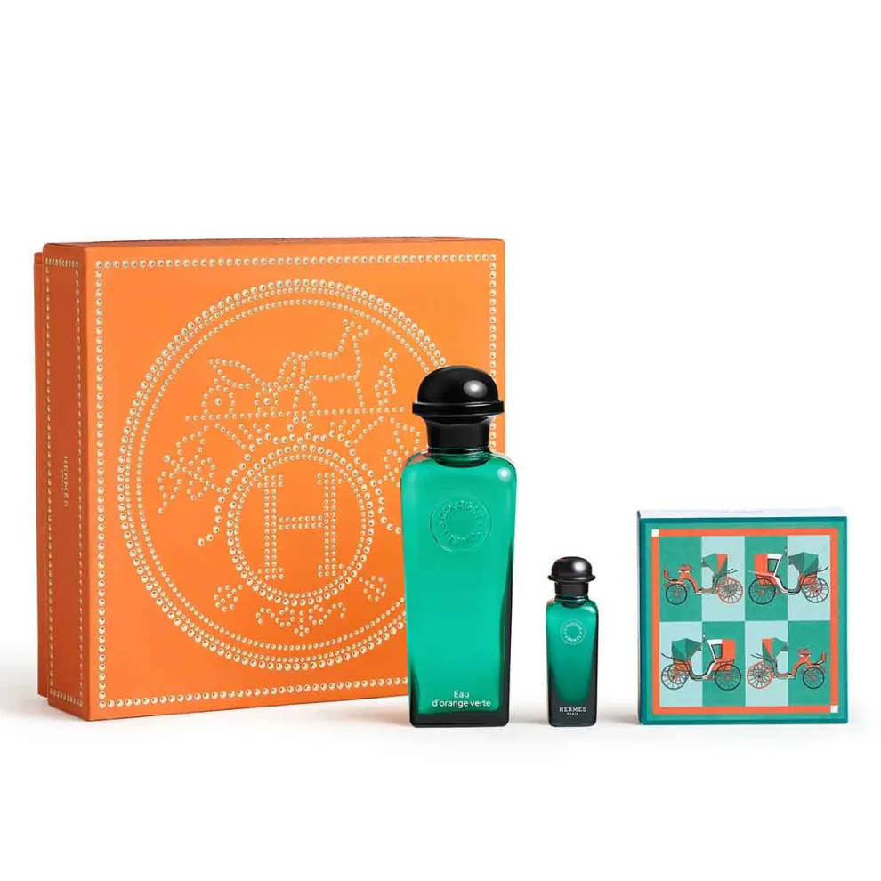 Hermès - Cadeauset Eau d'Orange Verte - Eau de Cologne 100ml + 2 producten