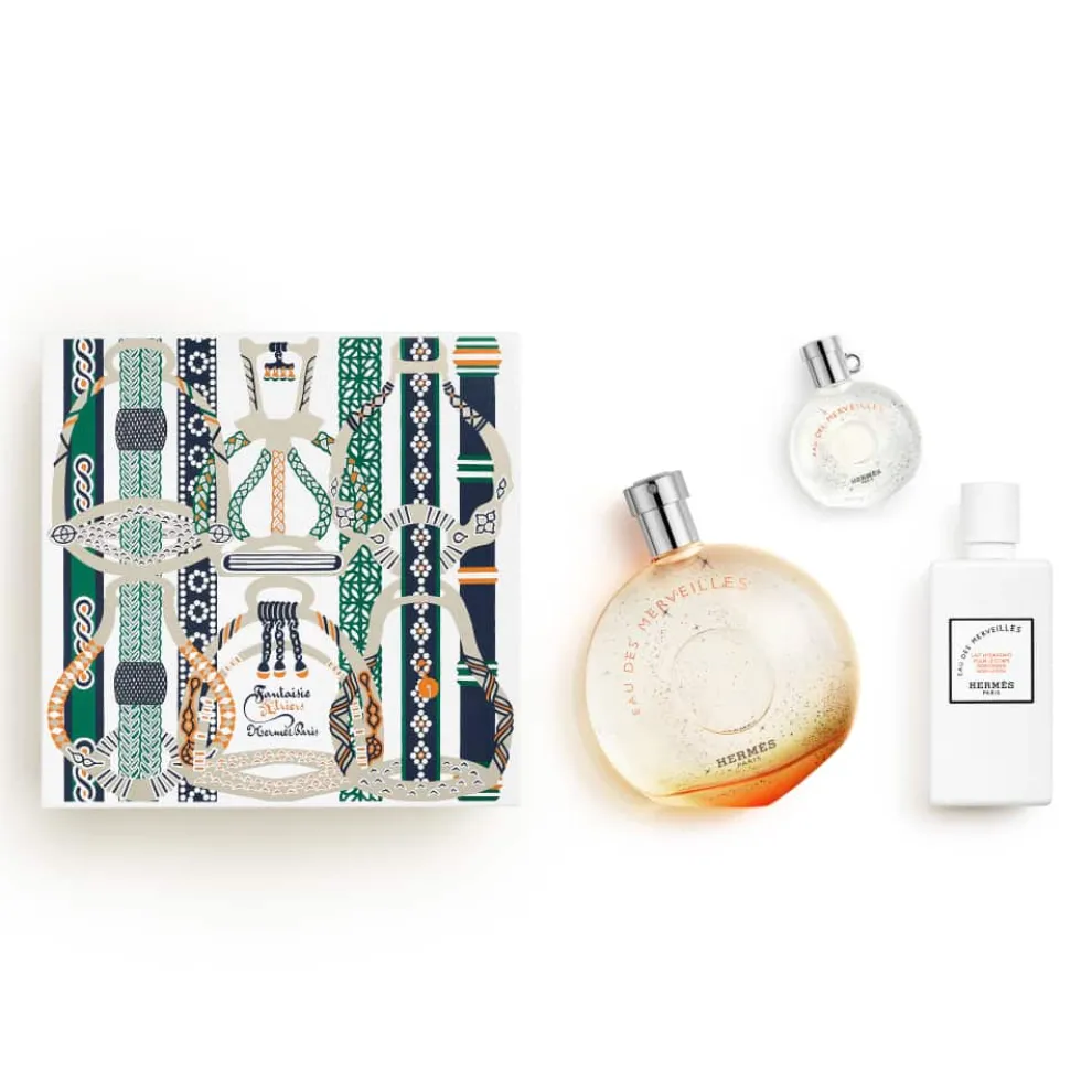 Hermès - Set Eau des Merveilles - Eau de Toilette 100 ml + 2 produkten
