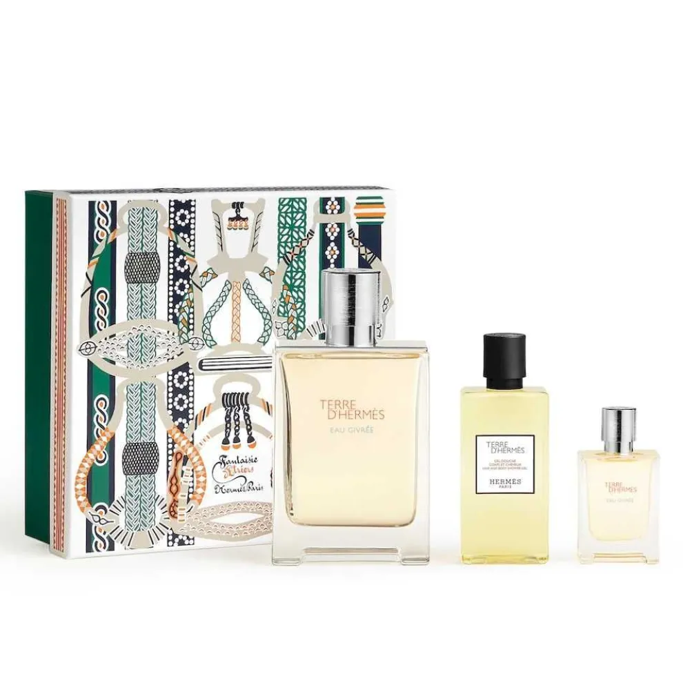Hermès - Set Terre d'Hermès Givrée - Eau de Parfum + Eau de Parfum 12.5ml + Shower Gel