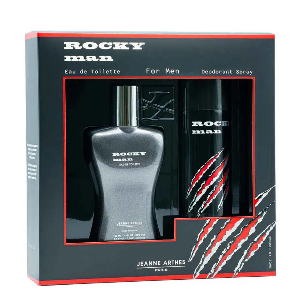 Jeanne Arthes - Cadeauset Rocky Man - Eau de Toilette 100ml + Deodorant 200ml