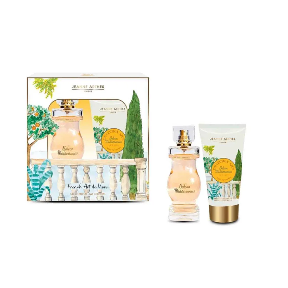 JEANNE ARTHES - Cadeauset French Way of Life Balcon Méditerranéen 100ml + Body Lotion 150ml