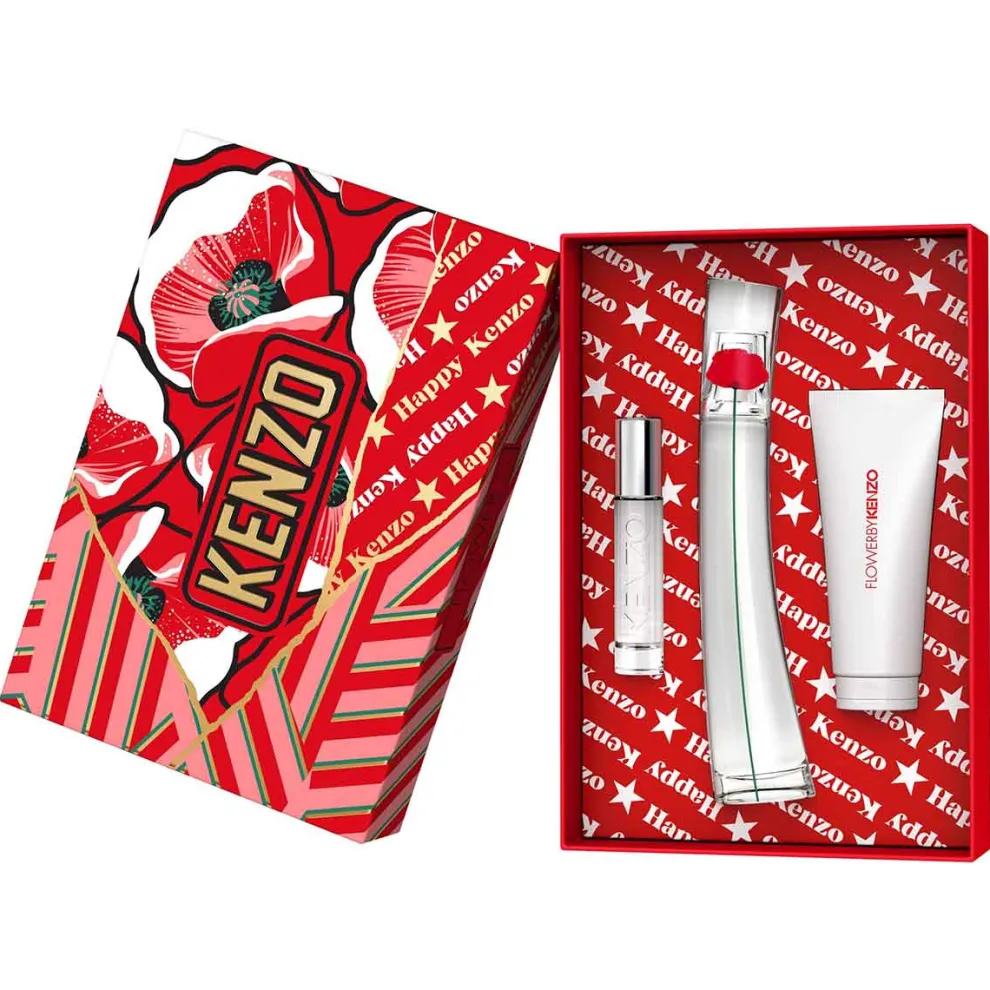 Kenzo - Cadeauset FLOWER BY KENZO - Eau de Parfum + Travel Size Spray + Body Lotion