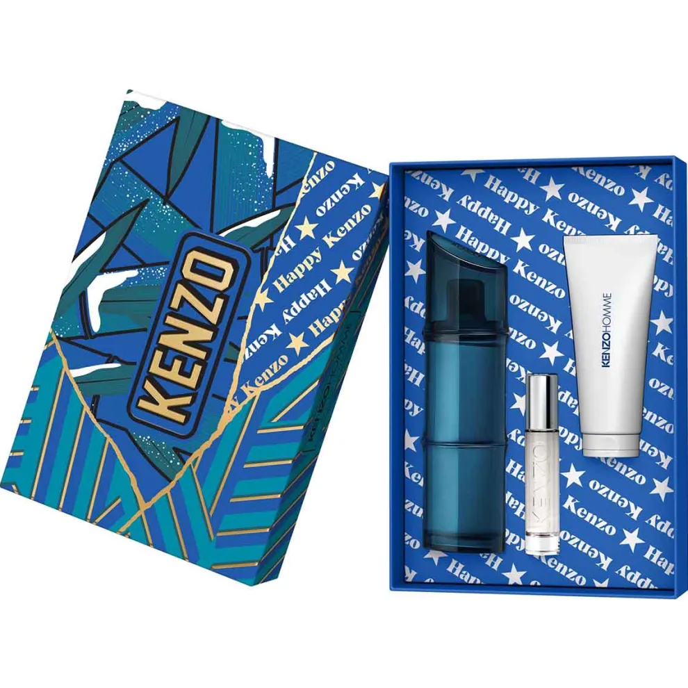 Kenzo - Cadeauset KENZO HOMME - Eau de Toilette + Travel Size Spray + Shower Gel