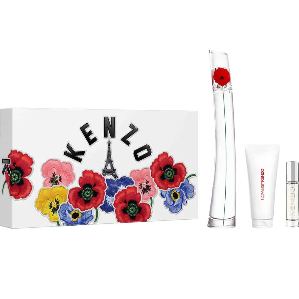Kenzo - Flower By Kenzo - Cadeauset Eau de Parfum + Travel Size Spray + Body Lotion