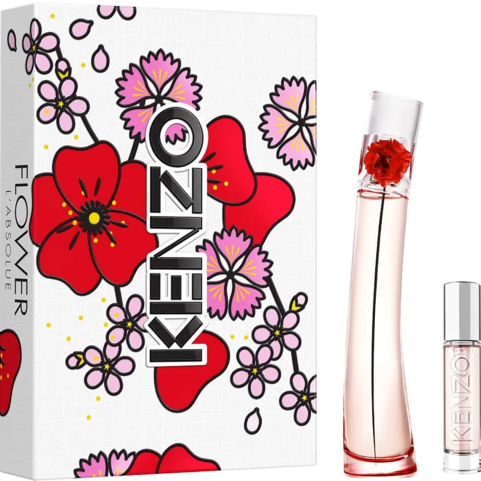 Kenzo - Set Flower by Kenzo L'Absolue - Eau de Parfum 50 ml + Travel Size Spray 10 ml
