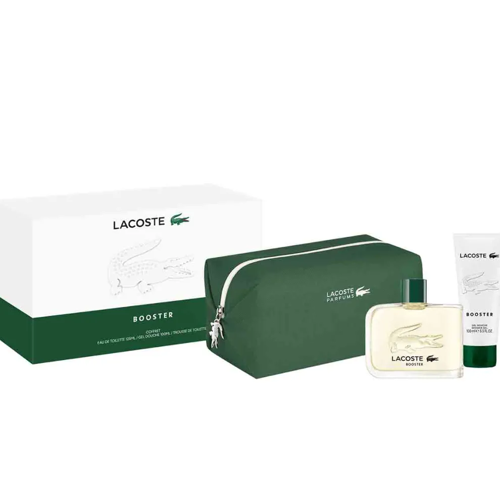 Lacoste - Cadeauset Lacoste Booster - Eau de Toilette 125ml + 2 producten