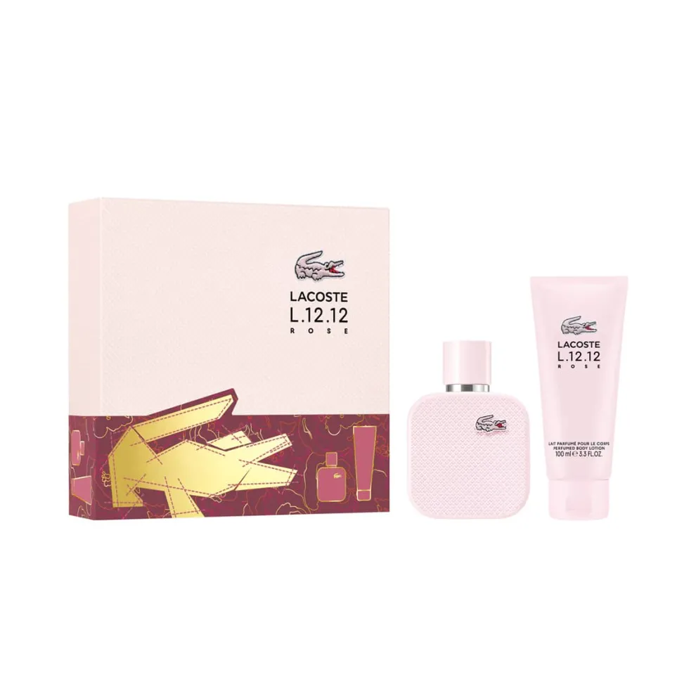 Lacoste - Cadeauset Lacoste L.12.12 Rose - Eau de Toilette 50ml + Shower Gel 100ml