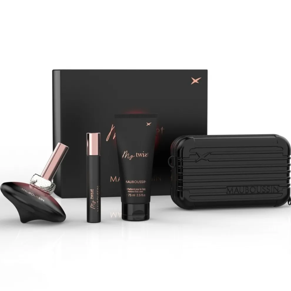 Mauboussin - Cadeauset My Twist - Eau de Parfum + Mini Spray + Body Lotion + Xmas Pouch 2024