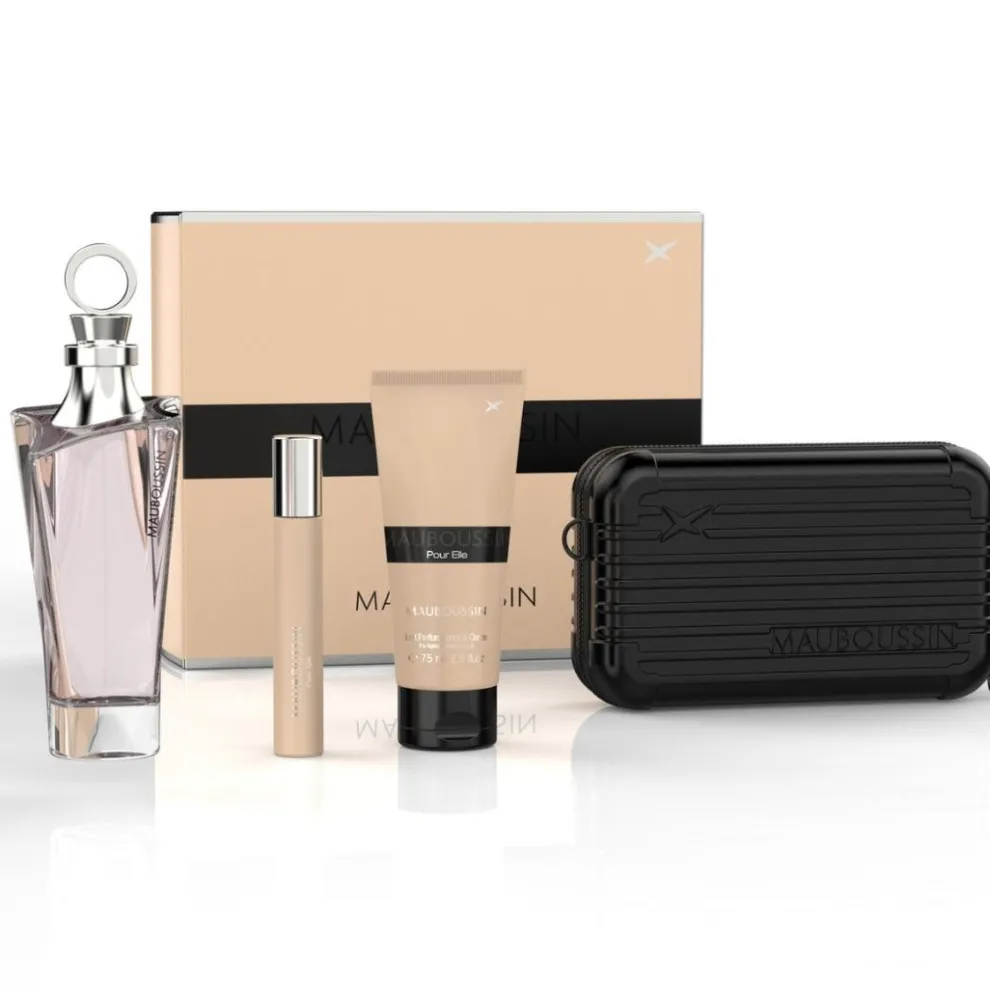 Mauboussin - Cadeauset Pour Elle - Eau de Parfum + Mini Spray + Body Lotion + Xmas Pouch 2024