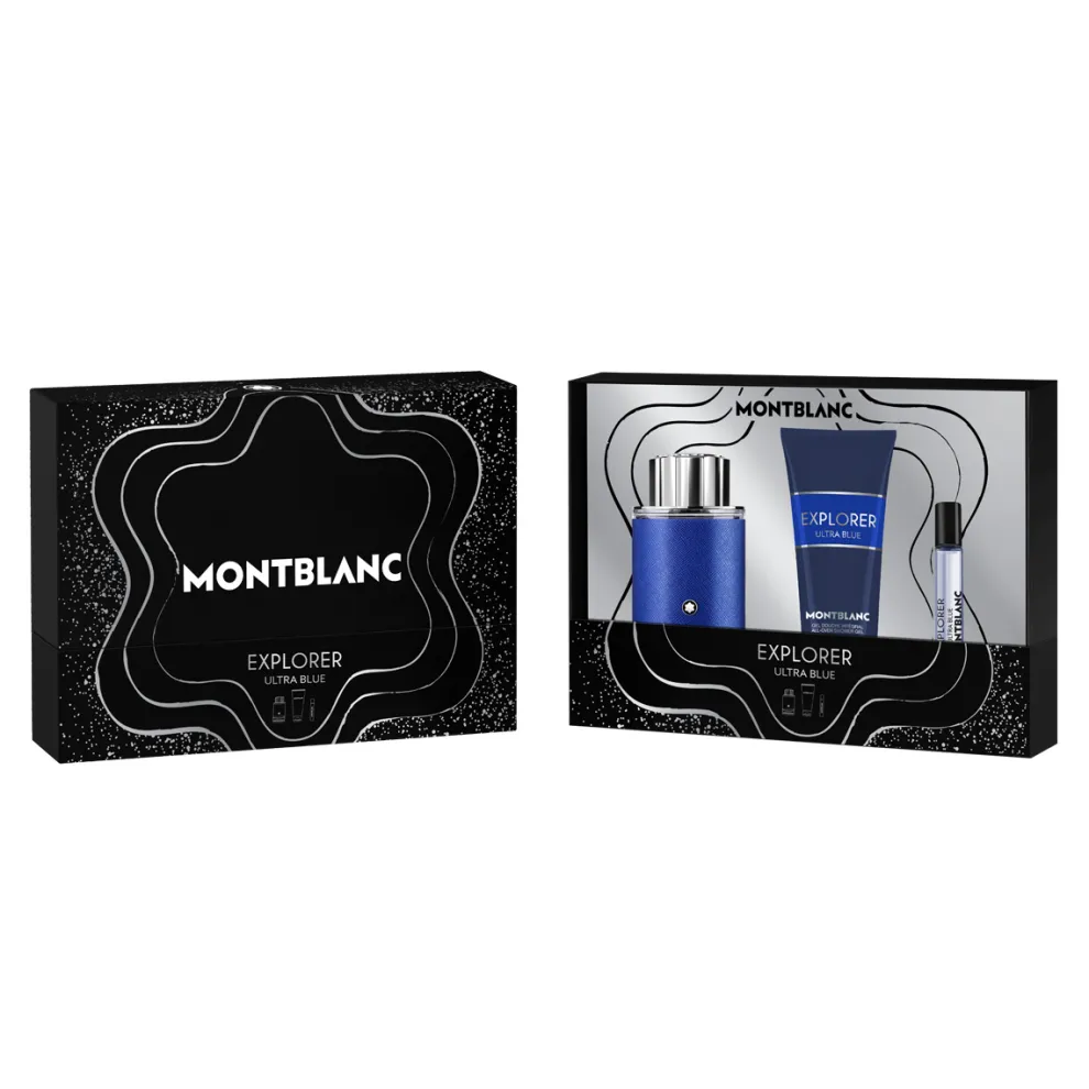 Montblanc - Cadeauset Explorer Ultra Blue - Eau de Parfum 100ml + 2 producten