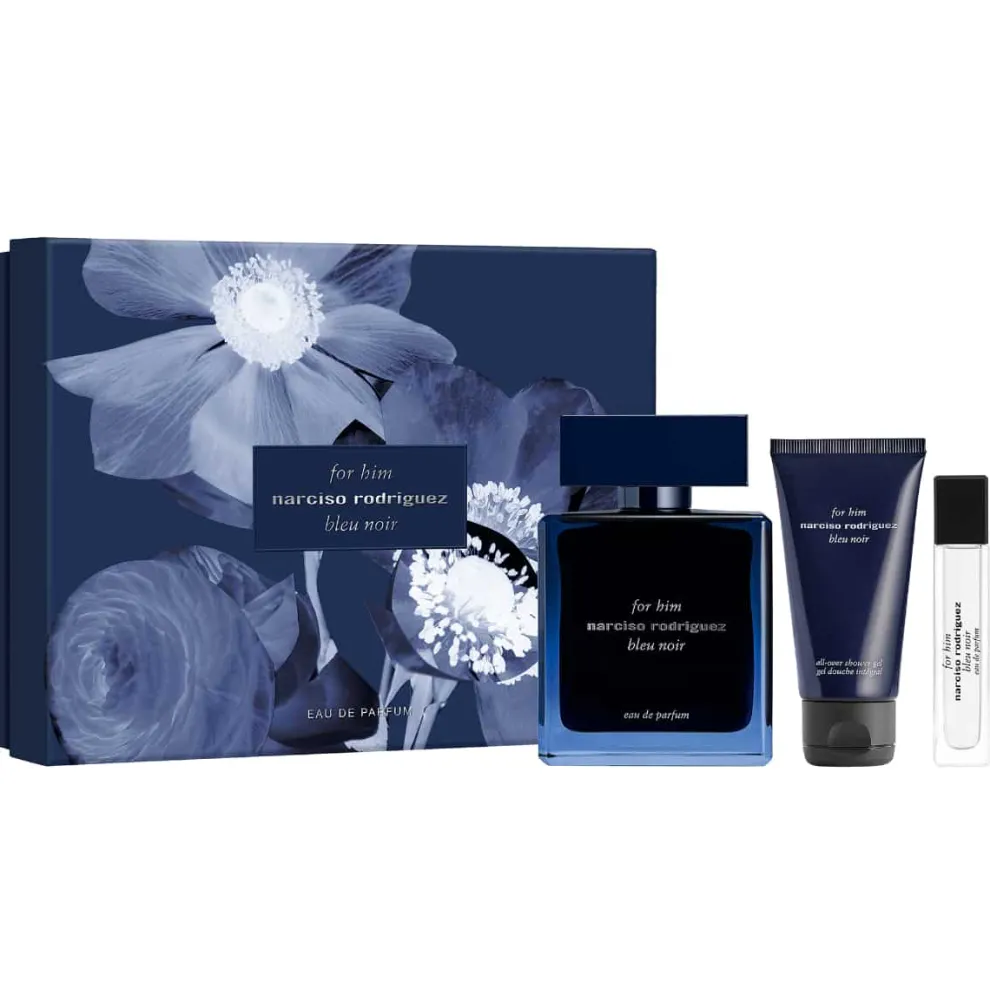 Narciso Rodriguez - Set for Him Bleu Noir - Eau de Parfum + Shower Gel + Travel Size Spray 10ml