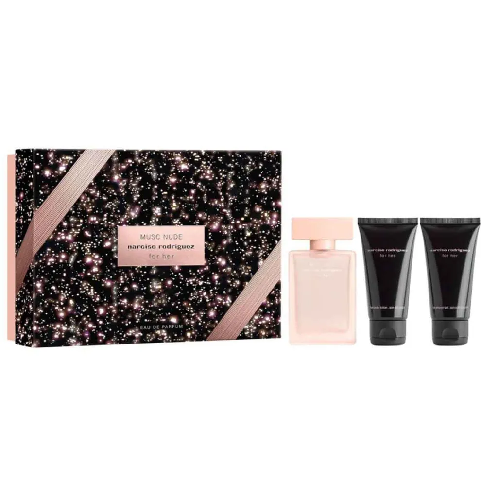 Narciso Rodriguez - Kerst Cadeauset for her - Musc Nude - Eau de Parfum + Body Lotion + Shower Gel