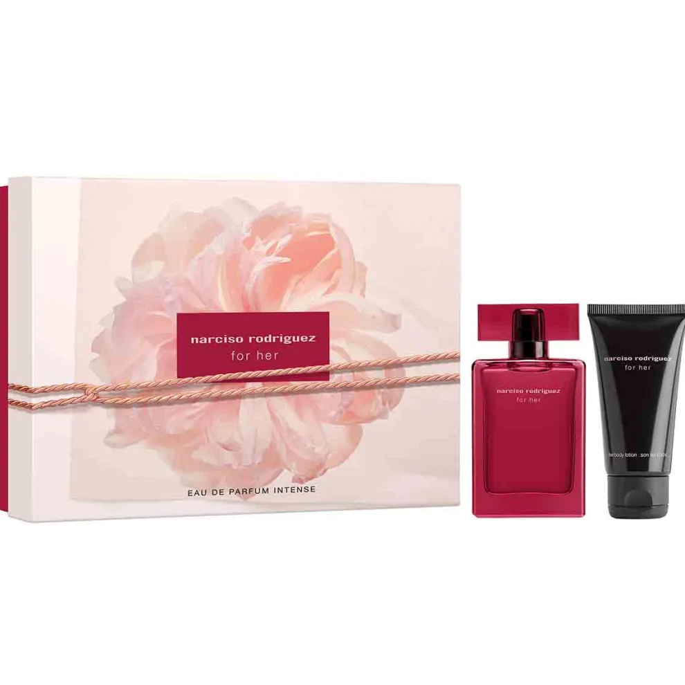 Narciso Rodriguez - Cadeauset for her - Eau de Parfum Intense 50ml + Body Lotion 50ml