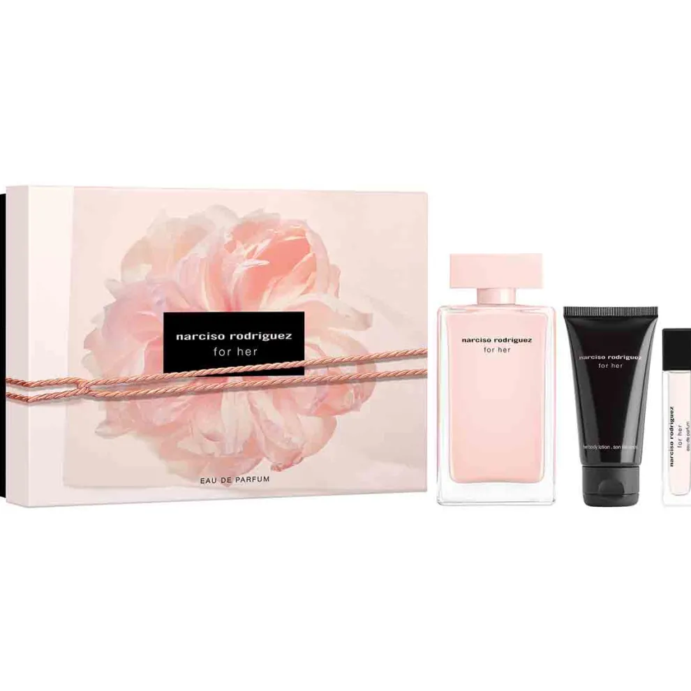 Narciso Rodriguez - Cadeauset for her - Eau de Parfum 100ml + 2 producten