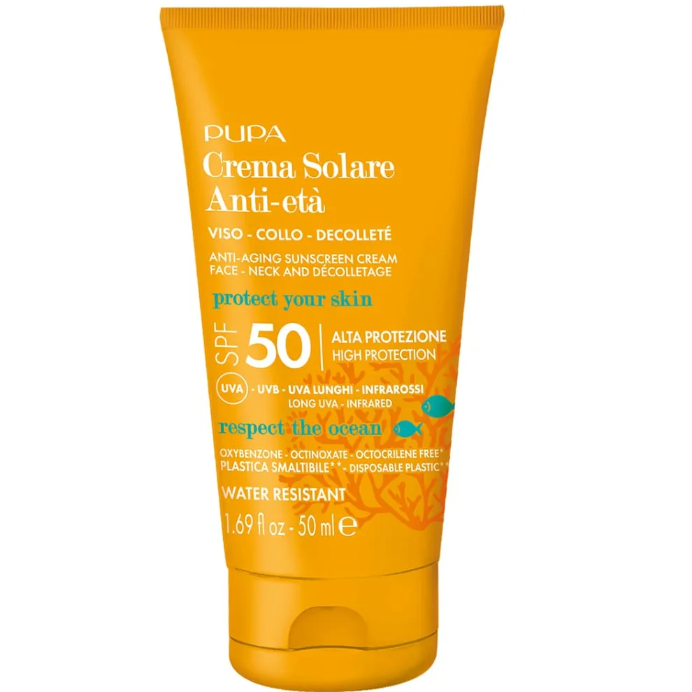 PUPA - Anti Age Suncream Face, Neck & Decolleté SPF50 - 50 ml
