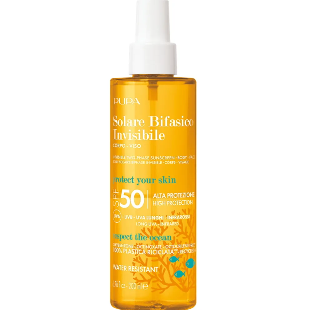 PUPA - Biphasic invisible Suncare Body & Face SPF 50 - 200 ml
