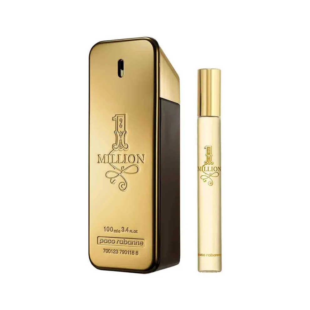 Rabanne - Cadeauset 1 Million - Eau de Toilette 100 ml + Travel Size Spray 10 ml