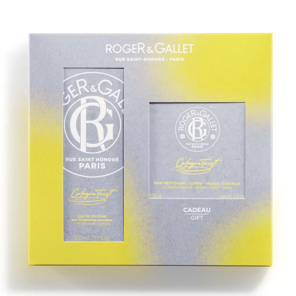 Roger & Gallet - Cadeauset Cologne Twist - Eau de Cologne 100ml + parfumed soap 3in-1 - 100g