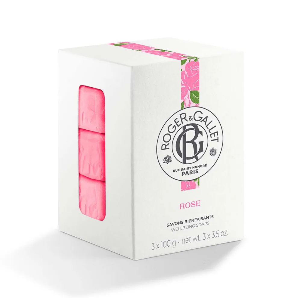 Roger & Gallet - Rose - Cadeauset Wellness Soaps 300g
