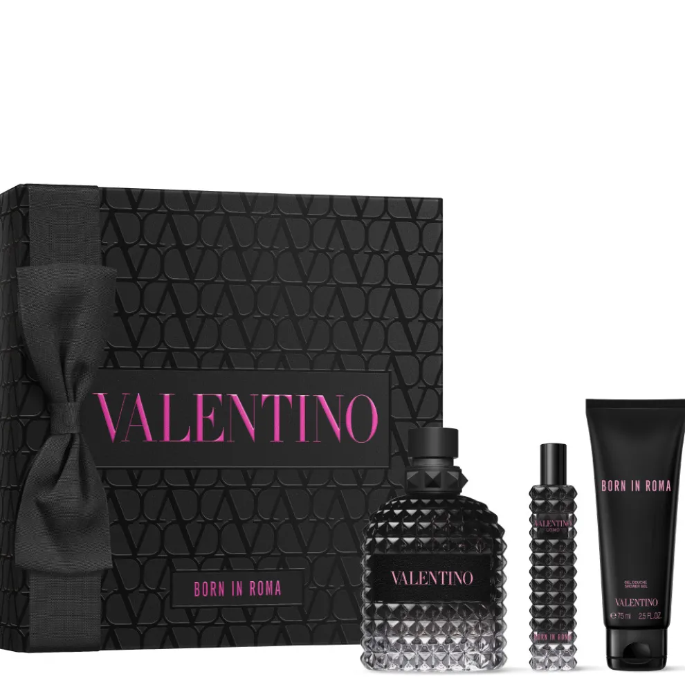 Valentino - Cadeauset Born in Roma Uomo - Eau de Toilette + Shower Gel + Mini Spray