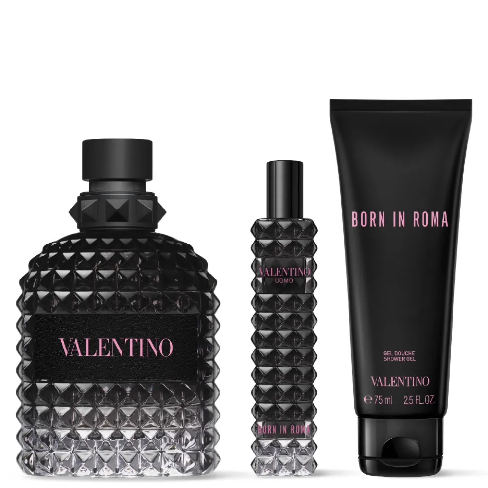 Valentino - Cadeauset Born in Roma Uomo - Eau de Toilette + Shower Gel + Mini Spray