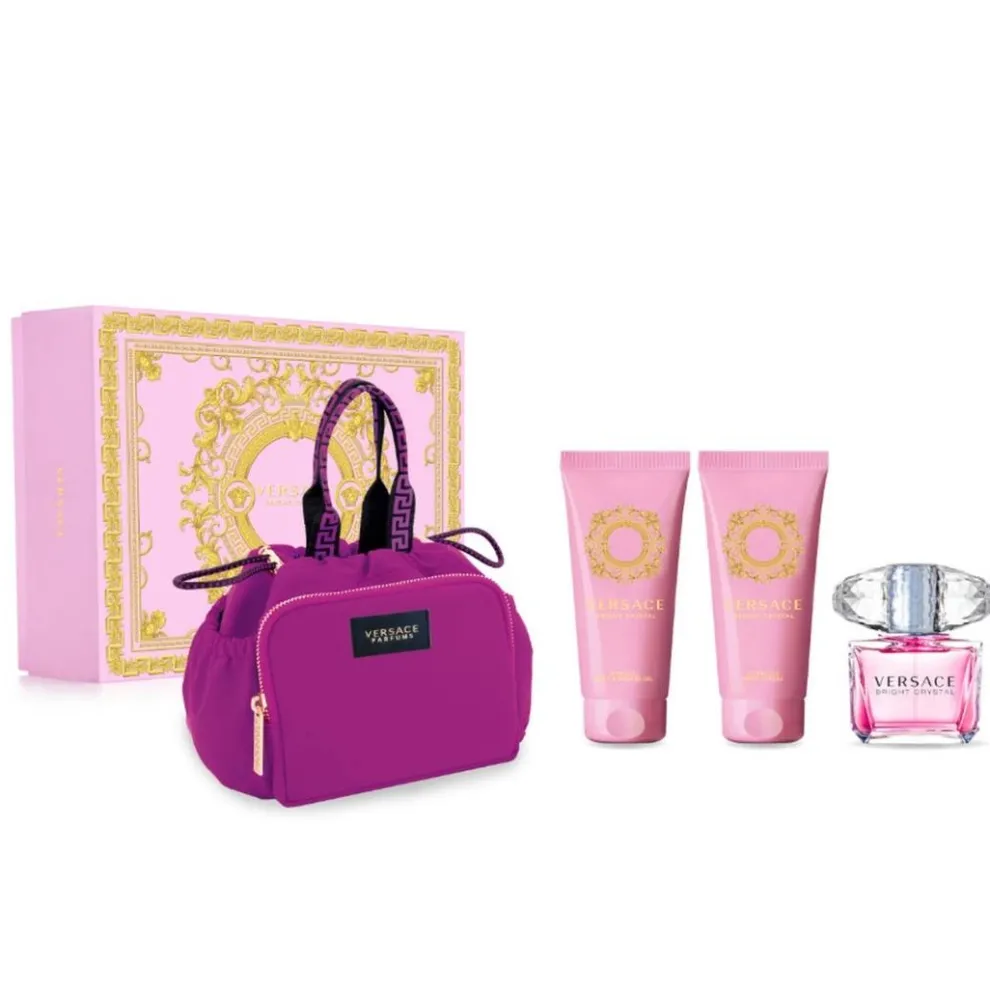 Versace - Cadeauset Bright Crystal - Eau de Toilette 90ml + 3 producten