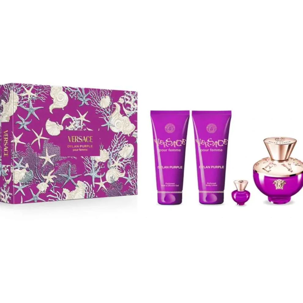 Versace - Cadeauset Dylan Purple - Eau de Parfum 100ml + 3 producten